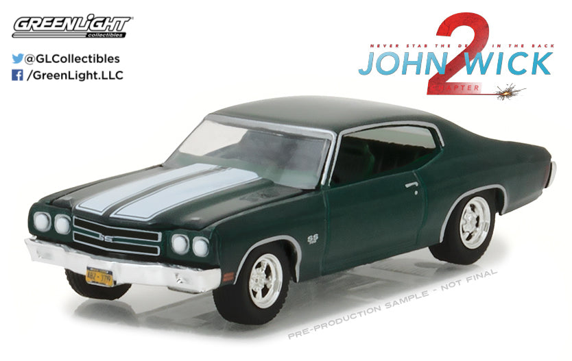 Greenlight - 1970 Chevrolet Chevelle SS396 - John Wick 2 - 44780-F - 1:64 - Hollywood 18