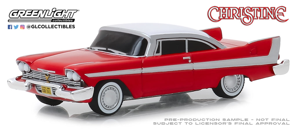 Greenlight - 1958 Plymouth Fury - "Evil Version" - Christine - 44840-B - 1:64 - Hollywood