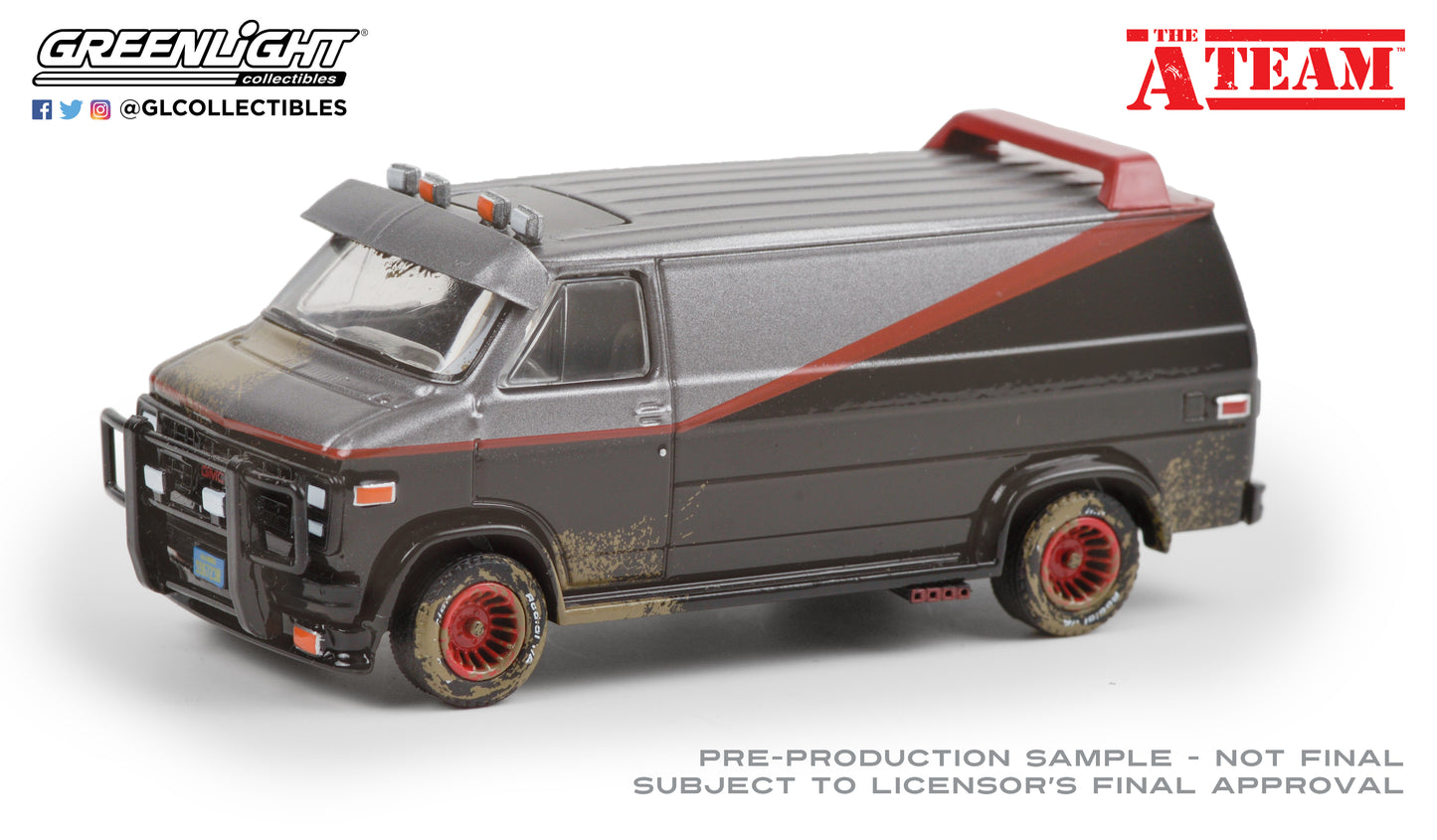 Greenlight - B.A.´s 1983 GMC Vandura - The A-Team - Dirty-Version - 44865-F 1:64