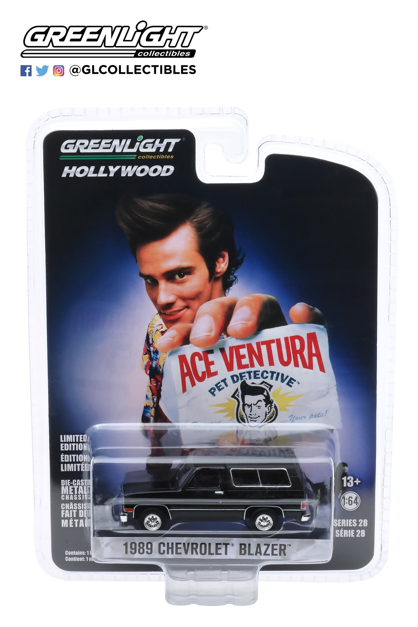 Greenlight - 1989 Chevrolat Blazer - Ace Ventura - 44880-E - 1:64 - Hollywood