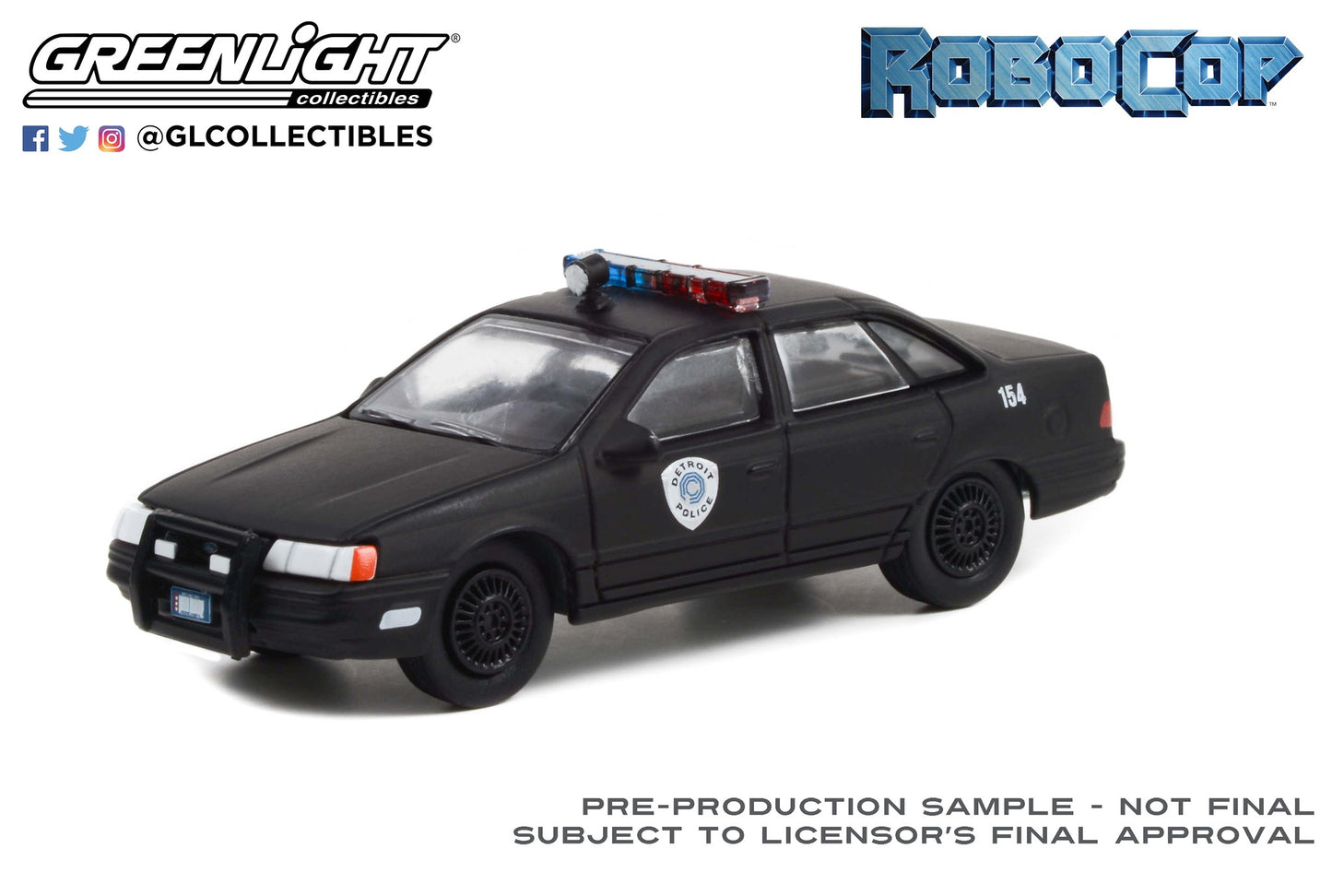 Greenlight - 1986 Ford Taurus LX Police - Robocop - 44940-D - 1:64 Hollywood 34