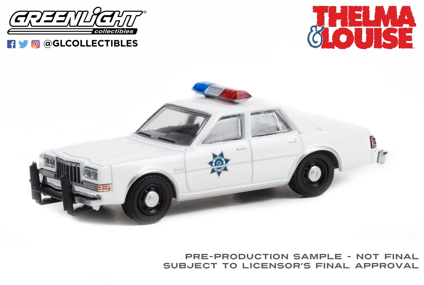 Greenlight - 1982 Plymouth Gran Fury Patrol - Thelma & Louise - 44945-C- 1:64