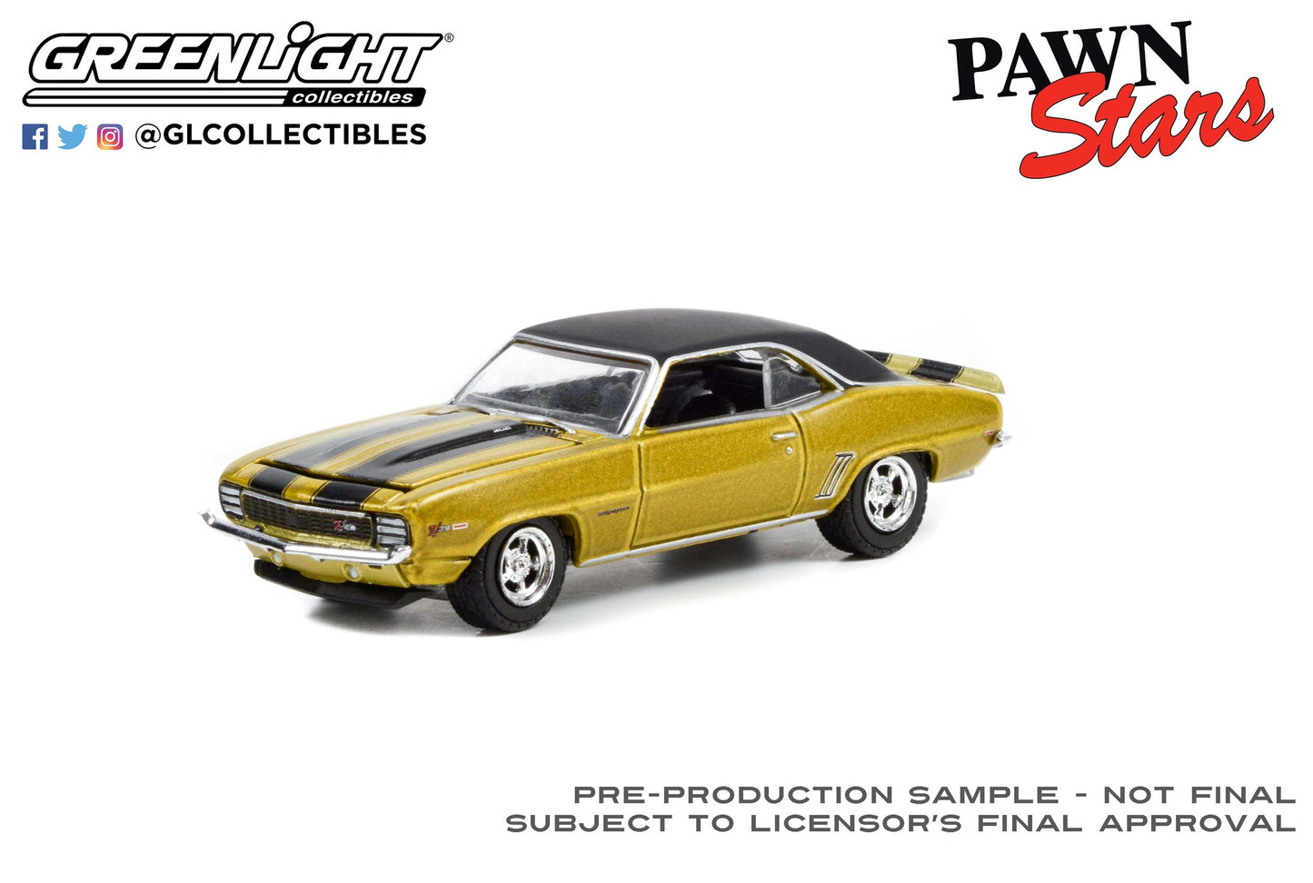 Greenlight - 1969 Chevrolet Camaro Z/28 - Pawn Stars - 44950-C - 1:64 - Hollywood 35