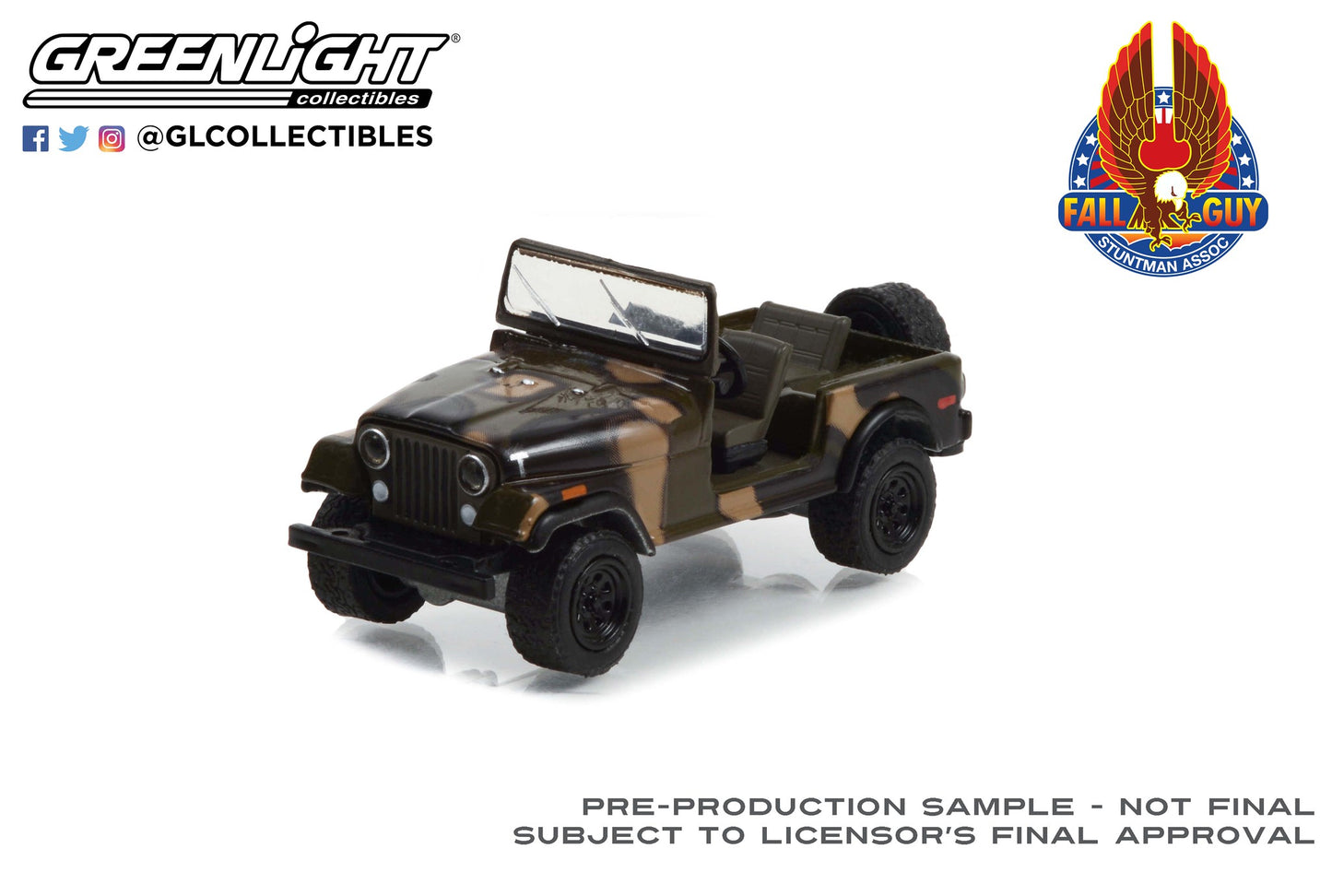 Greenlight - 1981 Jeep CJ-7 - Fall Guy - 44965-E - 1:64 - Colt - Hollywood