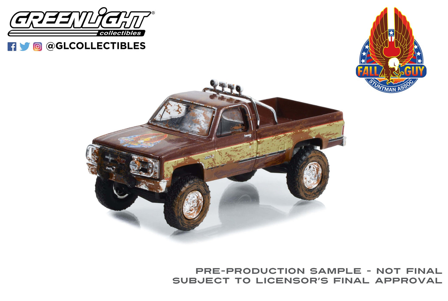 Greenlight - 1982 GMC K-2500 Sierra Grande - Fall Guy - 44965-F - 1:64 - Dirty Version