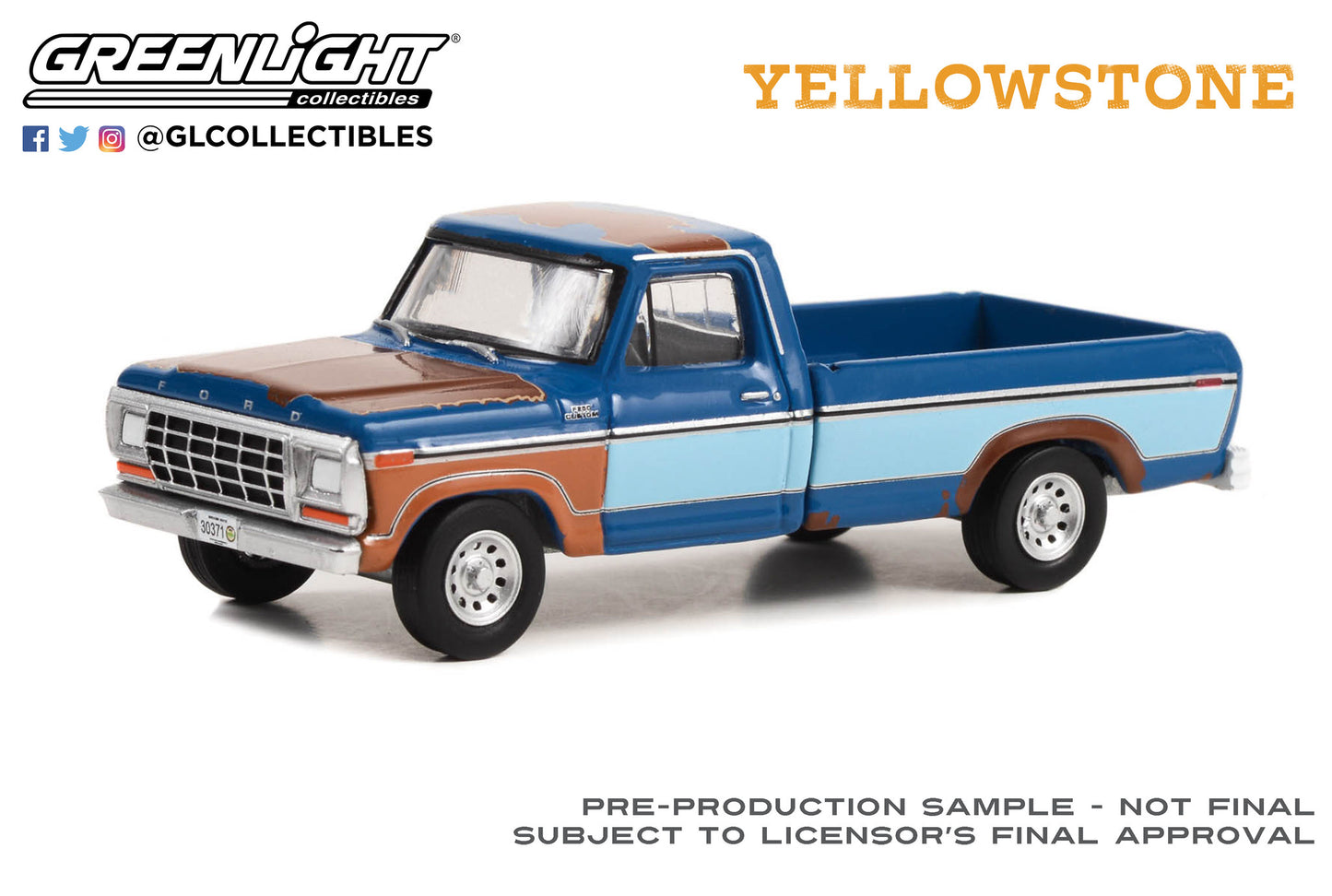 Greenlight - 1978 Ford F-250 - Yellowstone TV-Series - 44980-E - Hollywood 38 - 1:64