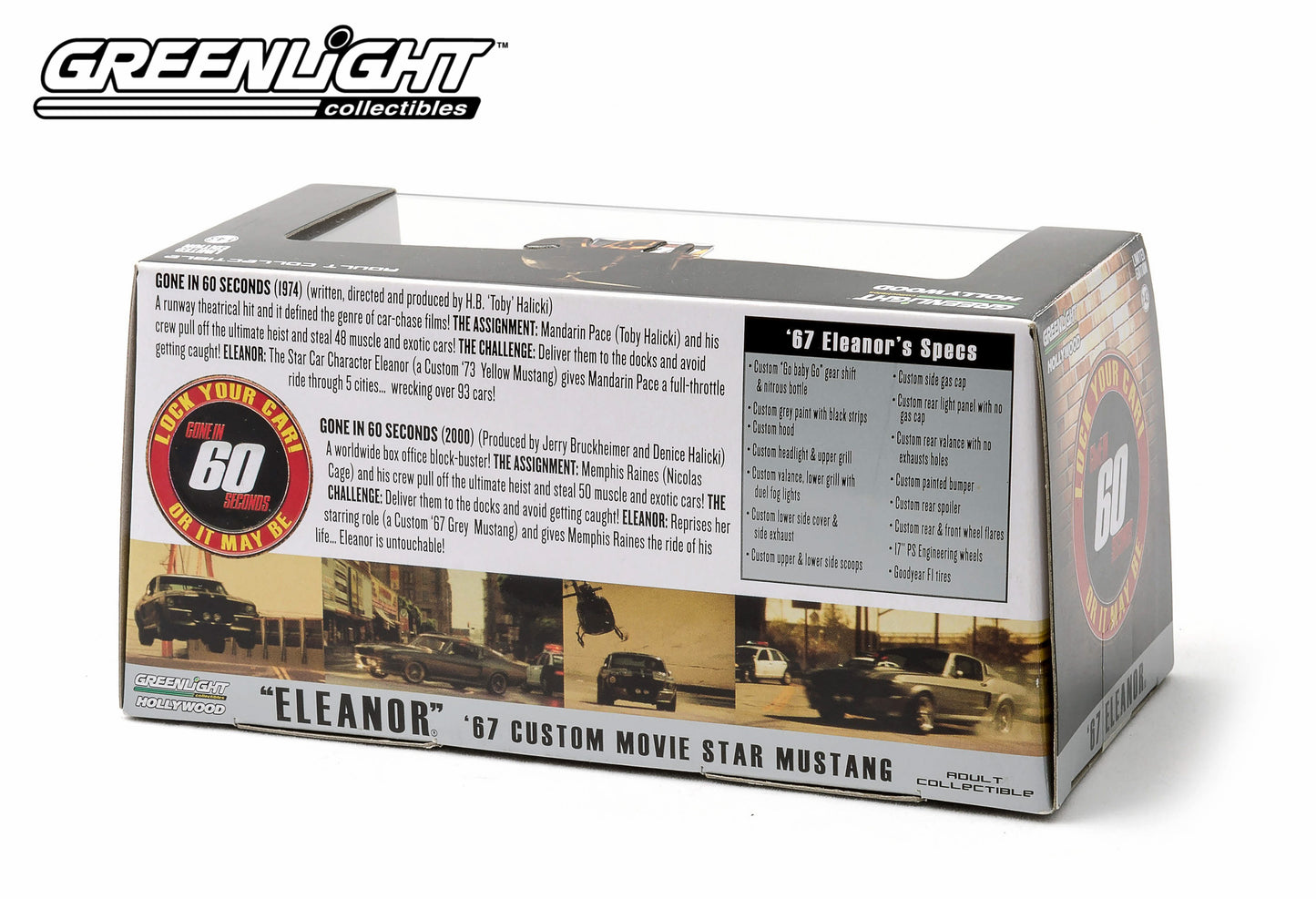 Greenlight - ´67 Mustang - Eleanor - Gone in 60 Seconds - 86411 - 1:43 - Hollywood