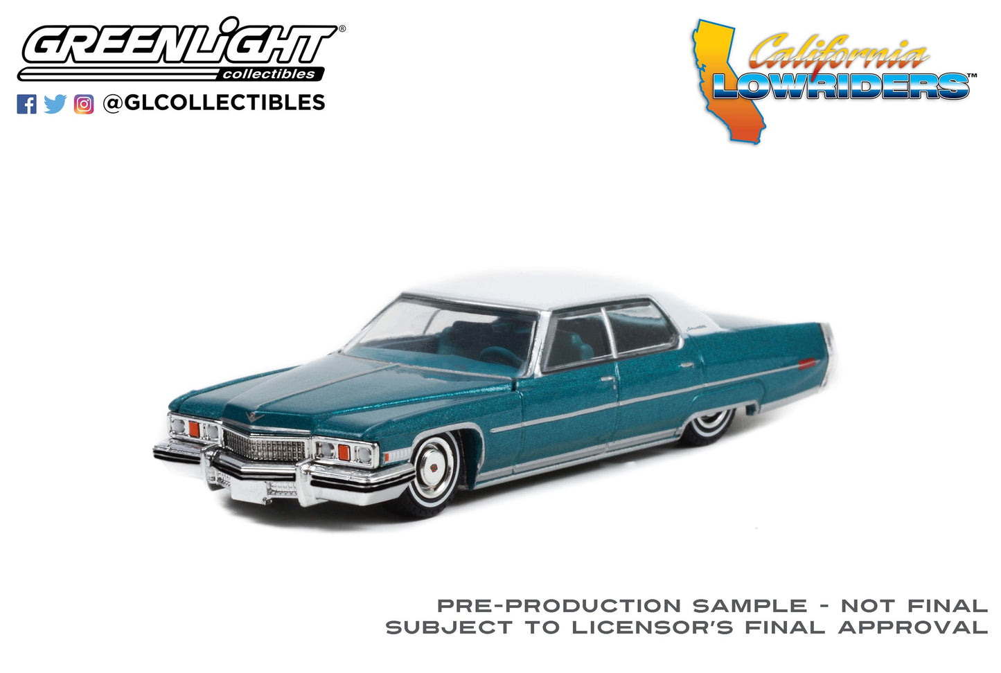 Greenlight - 1973 Cadillac Sedan Deville - California Lowriders 1 - 63010-F - 1:64