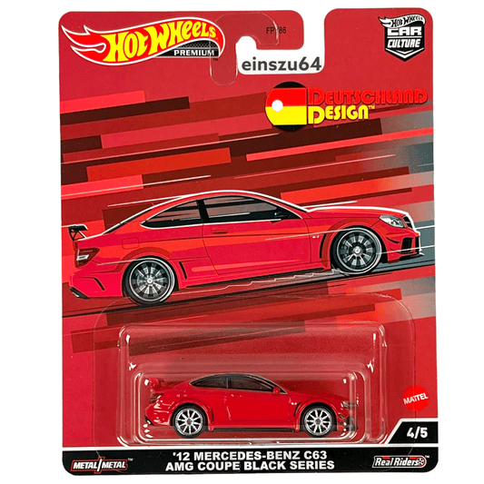 Hot Wheels 2022 - Deutschland Design - Mercedes Benz C63 Coupe black series - HCJ79 - 1:64