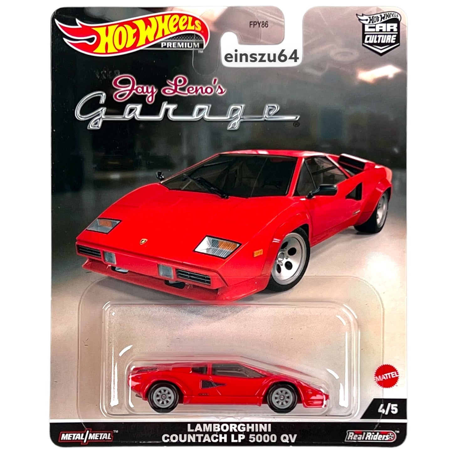 Hot Wheels 2022 - Jay Leno´s Garage - Lamborghini Countach LP 5000 QV - HCK09 - 1:64