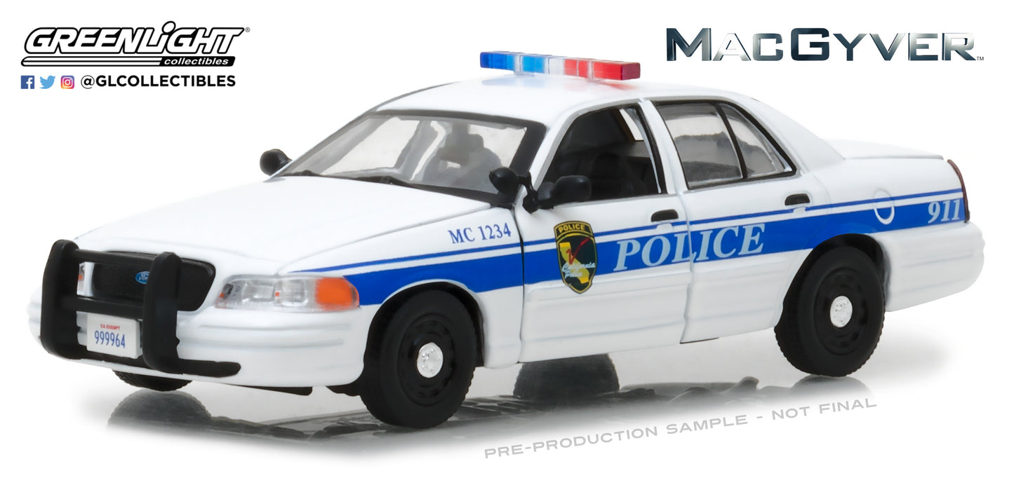 Greenlight - 2003 Ford Crown Victoria Police Interceptor MacGyver - 86520 - 1:43