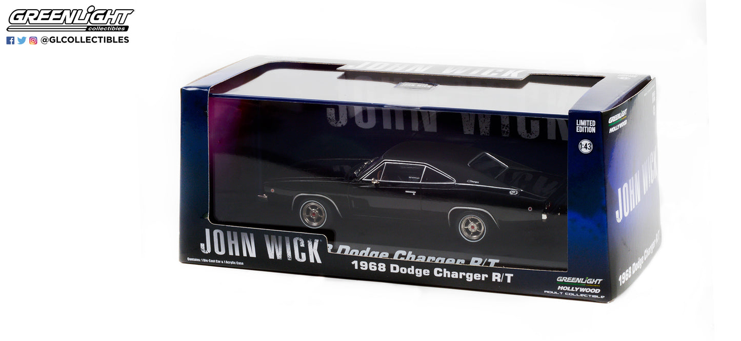 Greenlight - 1968 Dodge Charger RT - John Wick - 86608 - 1:43 - Hollywood