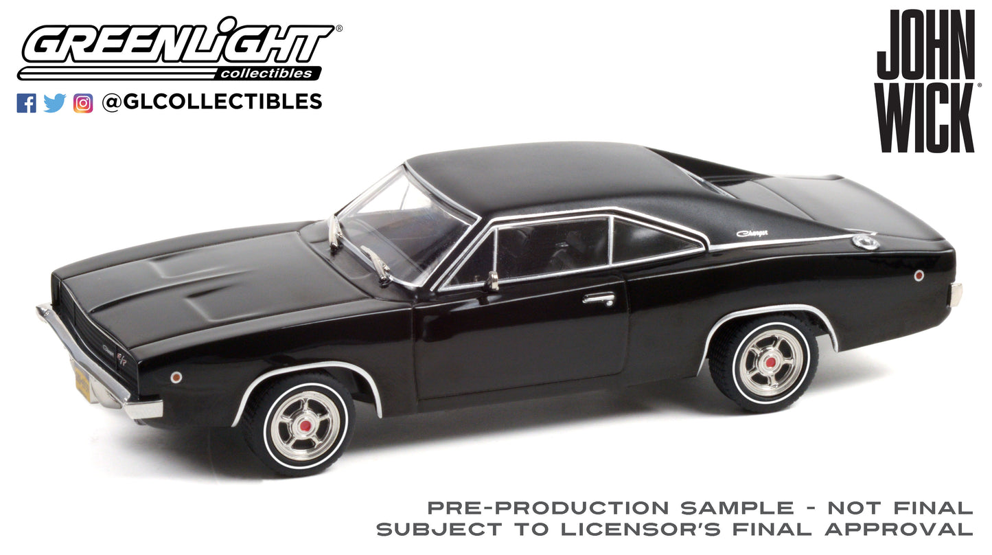 Greenlight - 1968 Dodge Charger RT - John Wick - 86608 - 1:43 - Hollywood