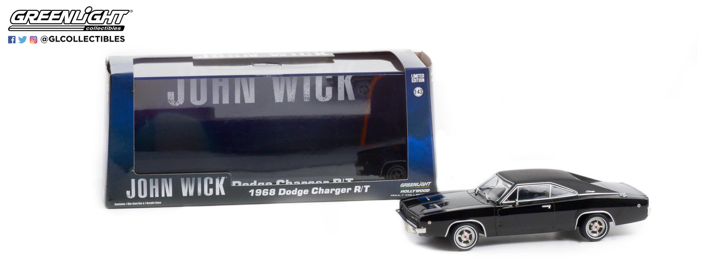 Greenlight - 1968 Dodge Charger RT - John Wick - 86608 - 1:43 - Hollywood