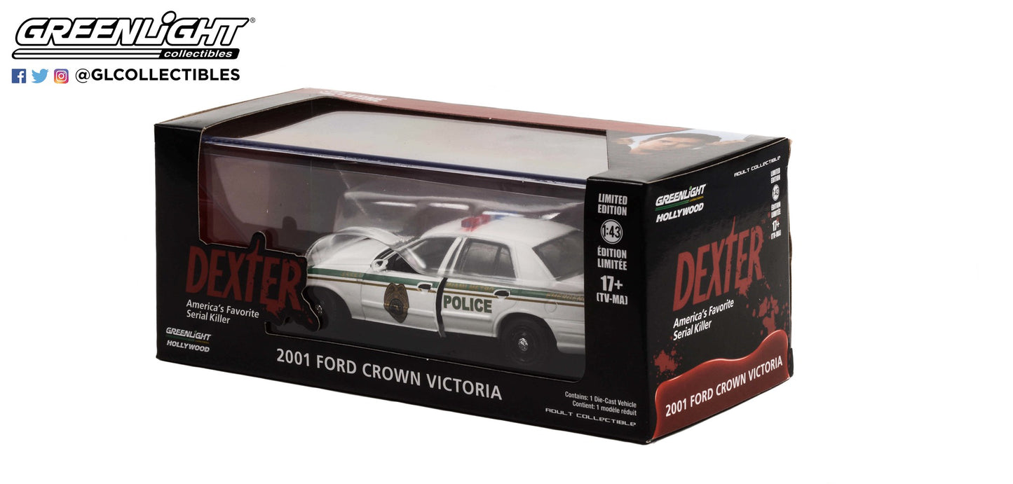 Greenlight - 2001 Ford Crown Victoria Police - Dexter - 86613 - 1:43 - Hollywood