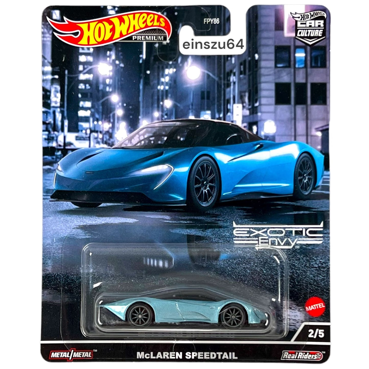 Hot Wheels 2022 - Exotic Envy - McLaren Speedtail - HCJ92 - 1:64