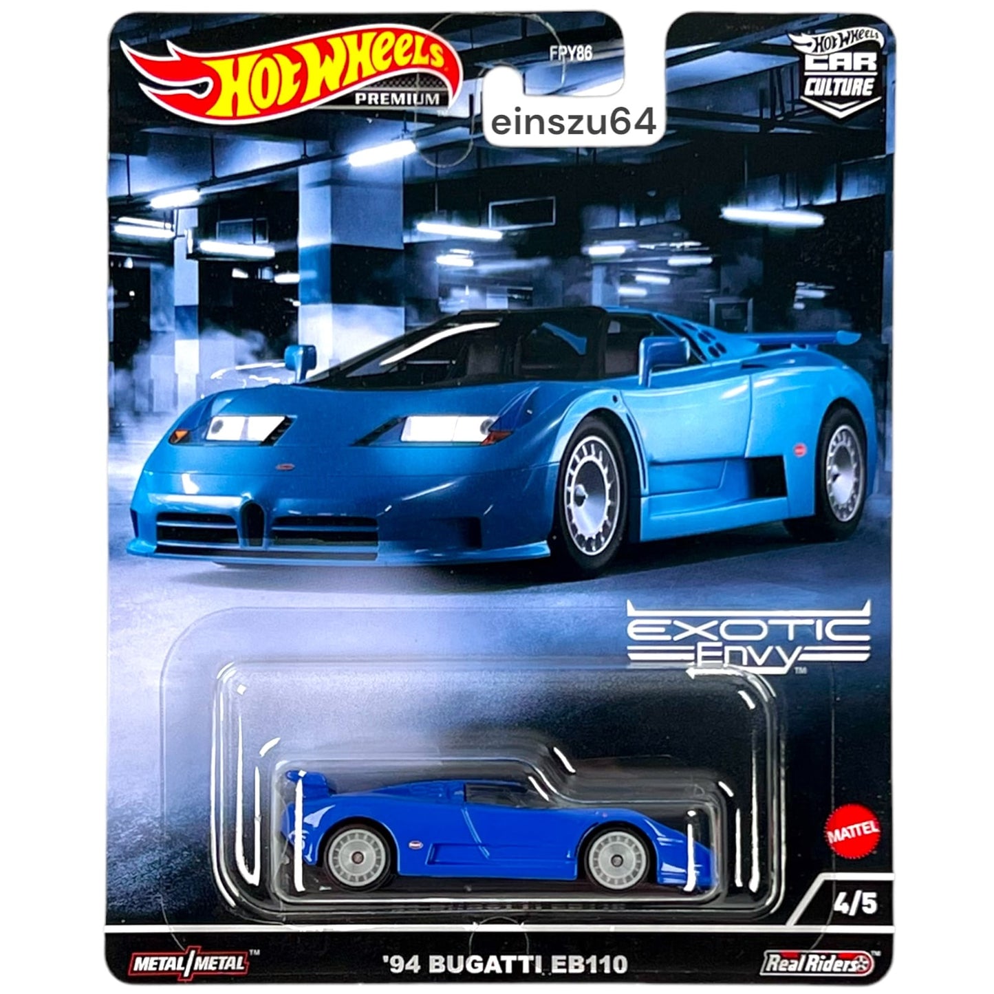 Hot Wheels 2022 - Exotic Envy - 1994 Bugatti EB110 - HCJ89 - 1:64