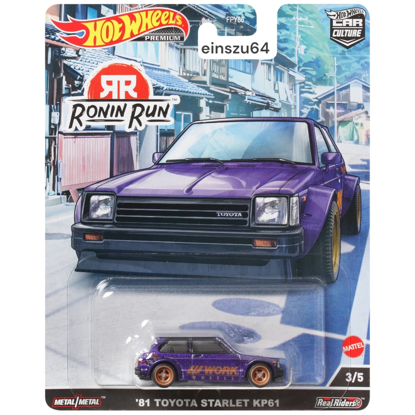 Hot Wheels 2023 - Ronin Run - ´81 Toyota Starlet KP61 - HCK11