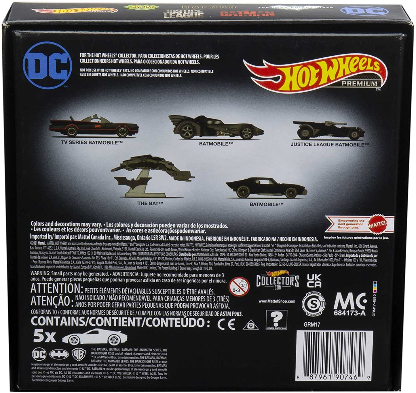 Hot Wheels 2022 - DC Comics Batman Giftbox - GRM17 - 5x Modelle - 1:64