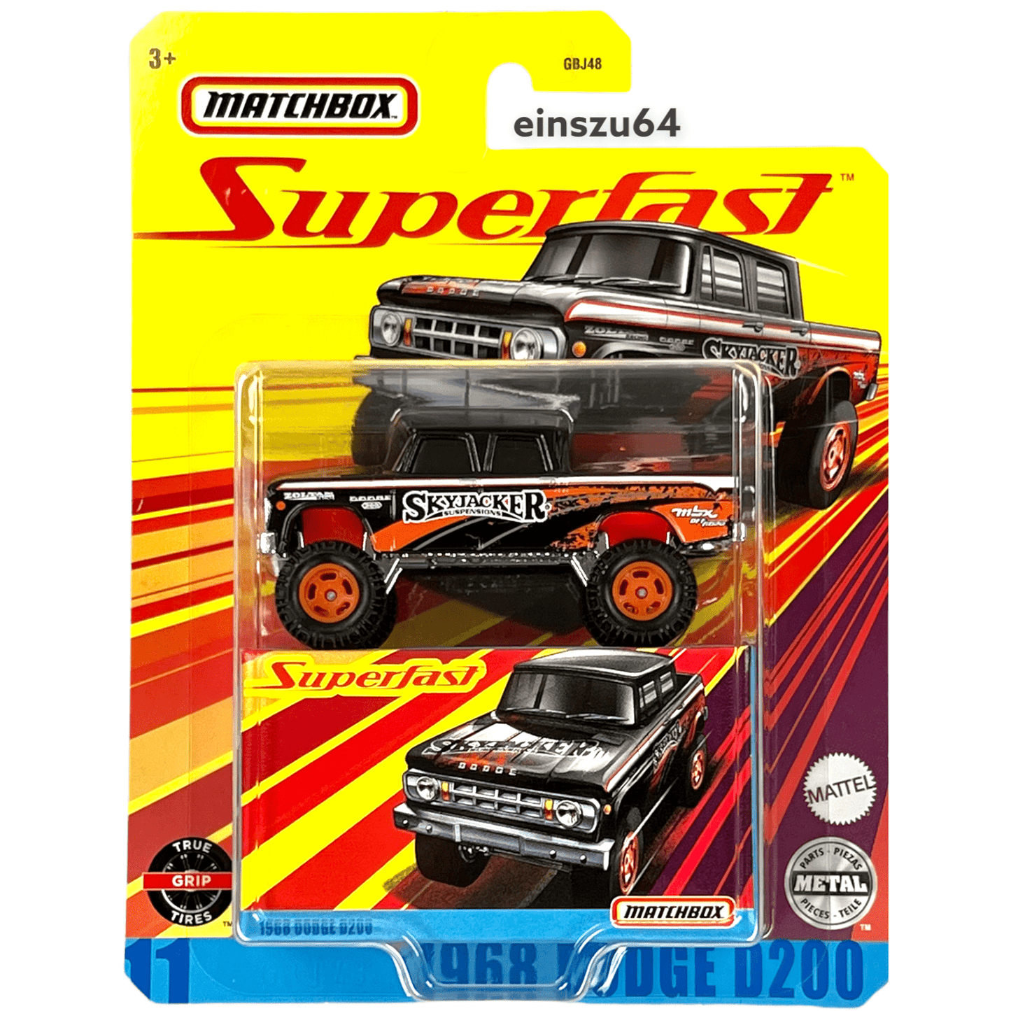 Matchbox Superfast - 1968 Dodge D200 pick-up - GNY11 - No.11
