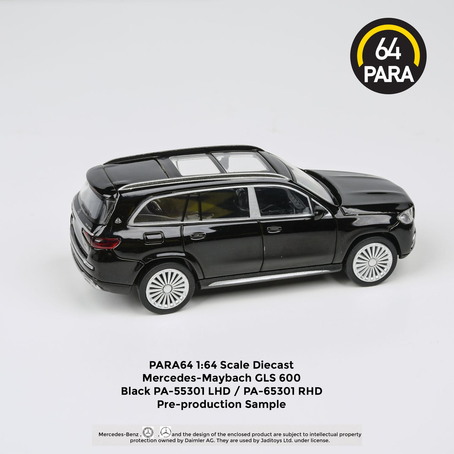 Para64 - 2020 Mercedes Maybach GLS - black - PA-55301 (LHD) - 1:64