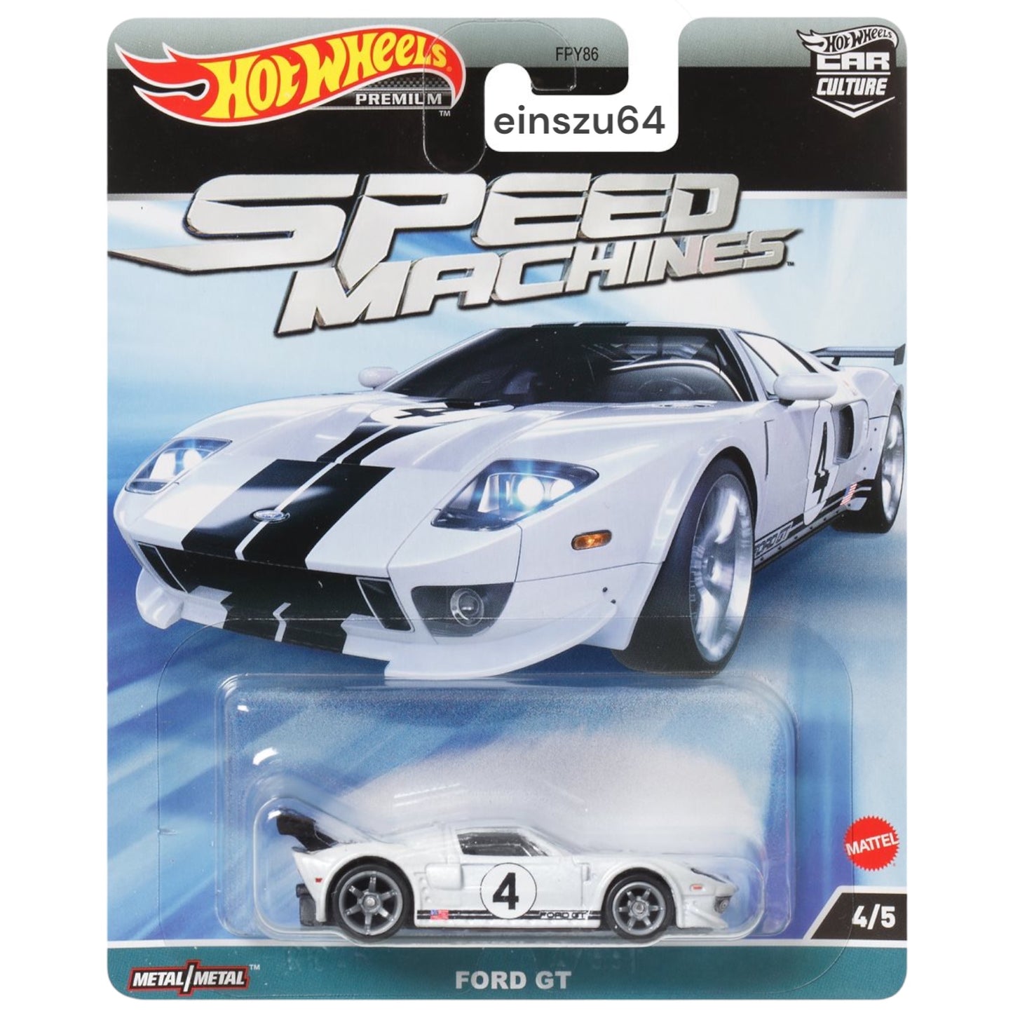 Hot Wheels 2023 - Speed Machines - Ford GT - HKC46 - 1:64 - Car Culture