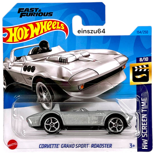Hot Wheels 2023 - Corvette Grand Sport Roadster - Screen Time 8/10 - HKH90 - 154/250 - Fast & Furious