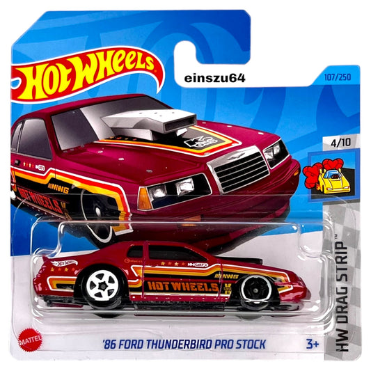 Hot Wheels 2023 - ´85 Ford Thunderbird Pro Stock - Drag Strip 4/10 - HKK03 - 1:64