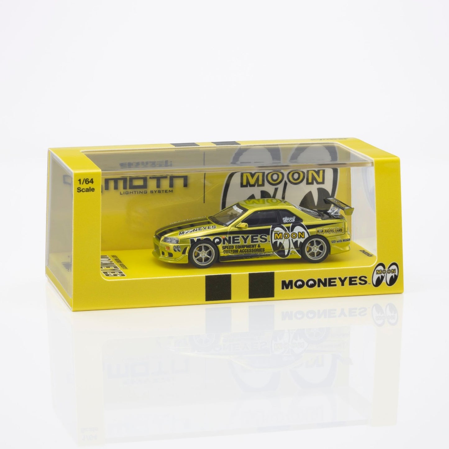 Kyosho - Pre-Order - NISSAN SKYLINE GT-R (R34) MOONEYES 1 WITH LED 2026 - 07134LM1
