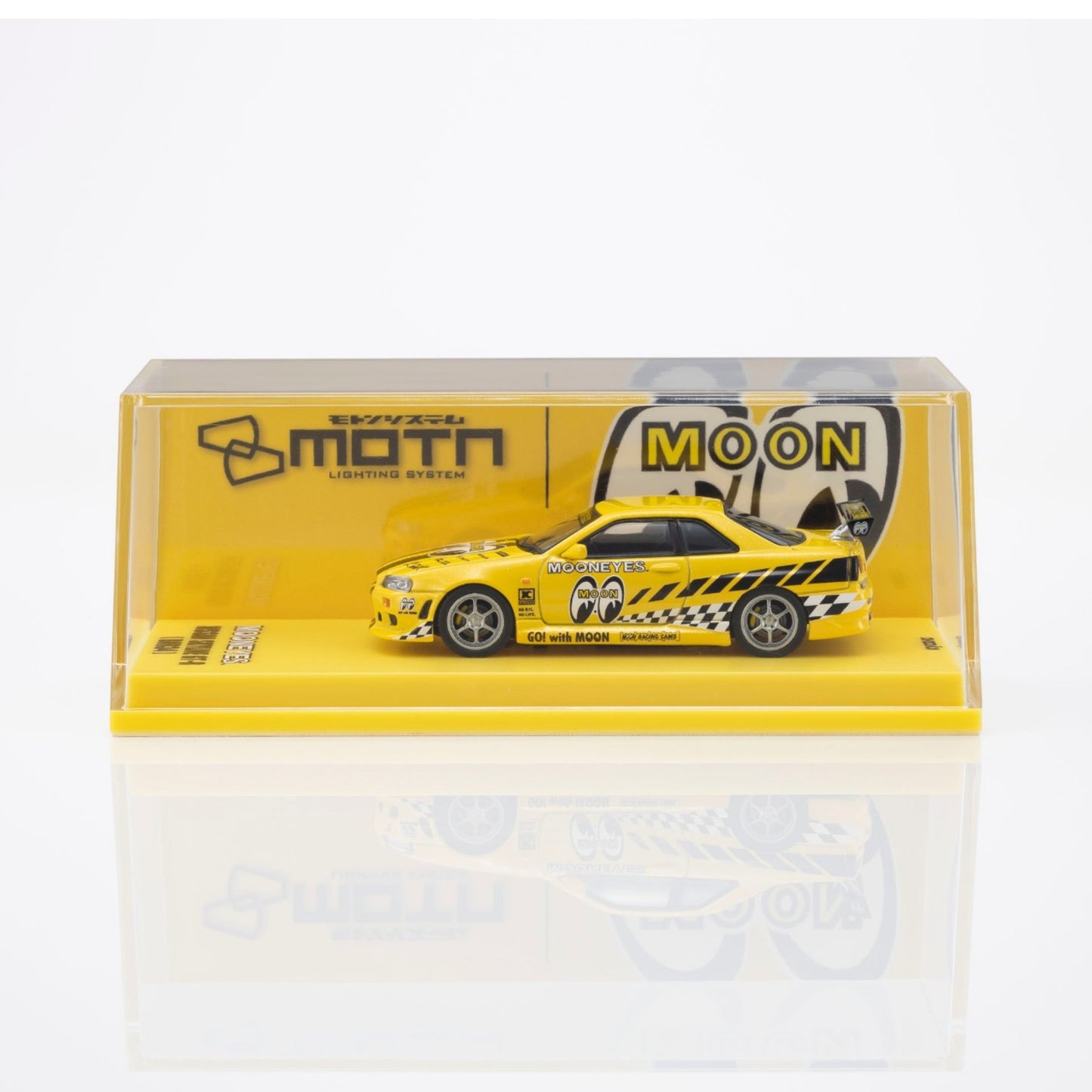 Kyosho - Pre-Order - NISSAN SKYLINE GT-R (R34) MOONEYES 1 WITH LED 2026 - 07134LM2