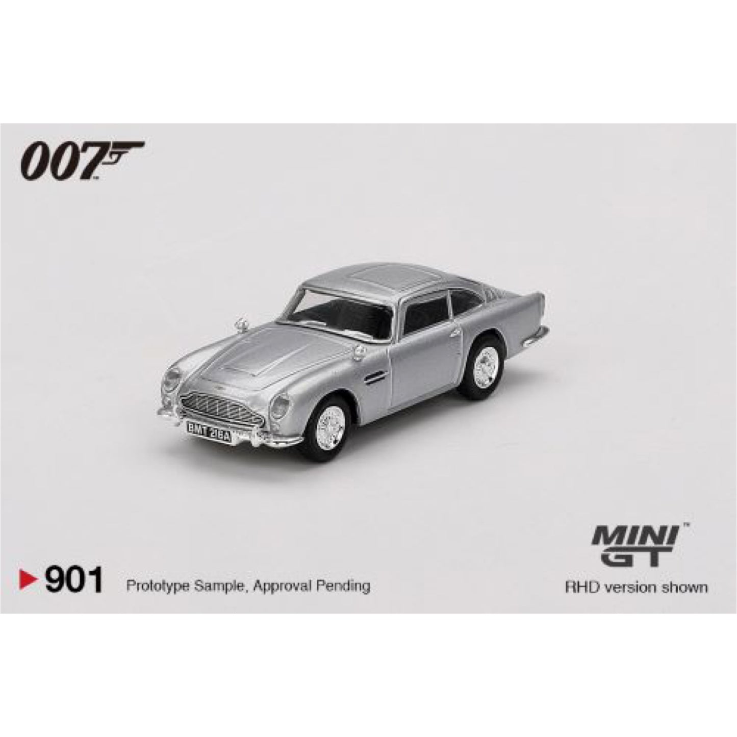 Mini GT - Pre-Order - ASTON MARTIN DB5 THUNDERBALL ENGLISH BLISTER PACKAGING - MGT901 (RHD) - 1:64