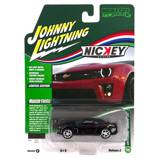 Johnny Lightning - Muscle Cars - 2013 NICKEY Chevrolet Camaro ZL1 Convertible, Gloss Black - 1:64