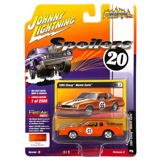 Johnny Lightning - Street Freaks - 1985 Chevrolet Monte Carlo (spoilers), orange - 1:64