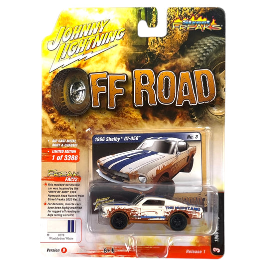Johnny Lightning - Street Freaks - 1966 Shelby GT350 (Off Road), white/blue