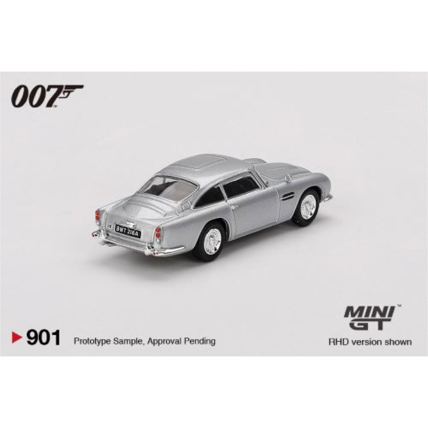 Mini GT - Pre-Order - ASTON MARTIN DB5 THUNDERBALL ENGLISH BLISTER PACKAGING - MGT901 (RHD) - 1:64