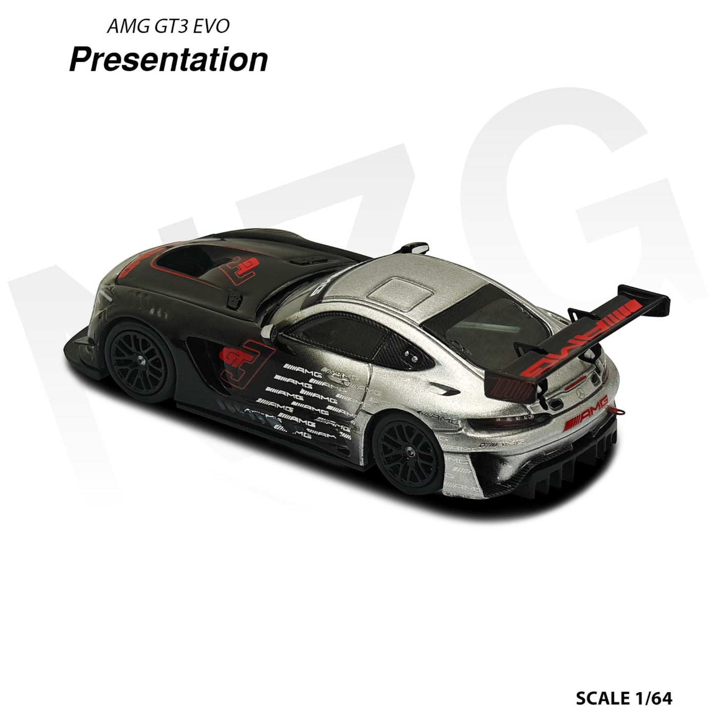 NZG - AMG GT3 EVO Presentation, black - 114600005