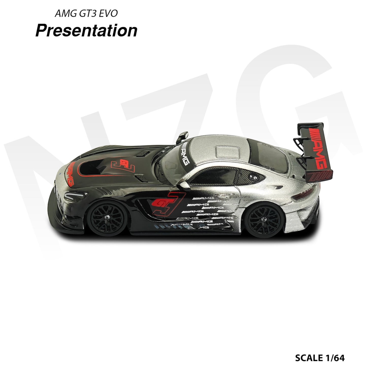 NZG - AMG GT3 EVO Presentation, black - 114600005