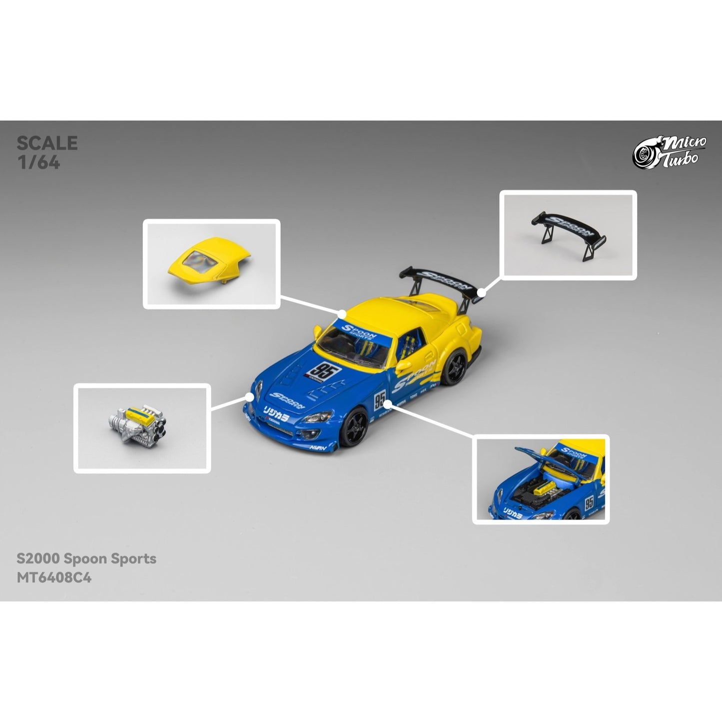 MicroTurbo - Pre-Order - Custom S2000 - Spoon - MT6408C4