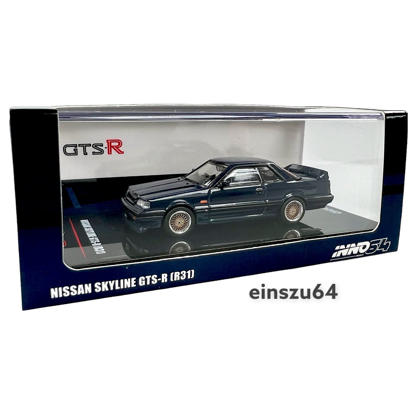 INNO64 - 1987 Nissan Skyline GTS-R R31, dark blue - 1:64 - IN64-R31-DB