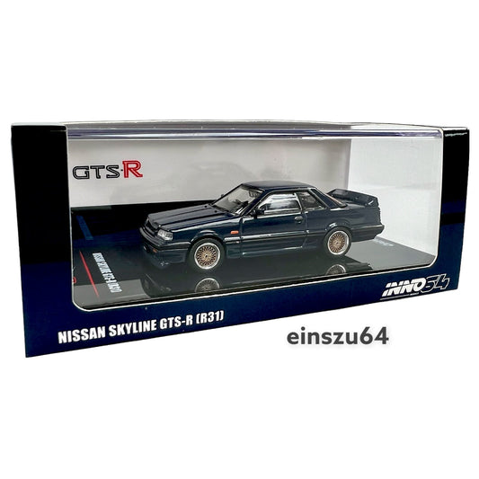 INNO64 - 1987 Nissan Skyline GTS-R R31, dark blue - 1:64 - IN64-R31-DB
