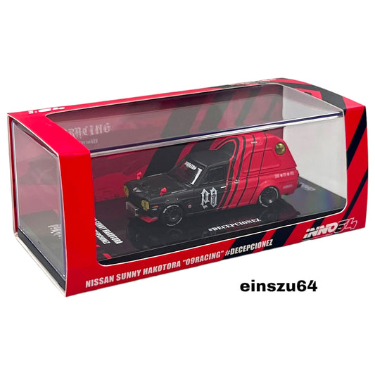 INNO64 - Nissan Sunny Hakotora *09 Racing* Decepcionez - IN64-HKT09-RAD - 1:64