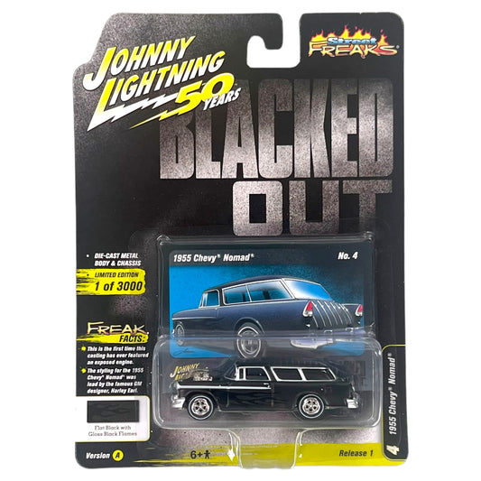 Johnny Lightning - Street Freaks - 1955 Chevrolet Nomad (Blacked Out) - 1:64