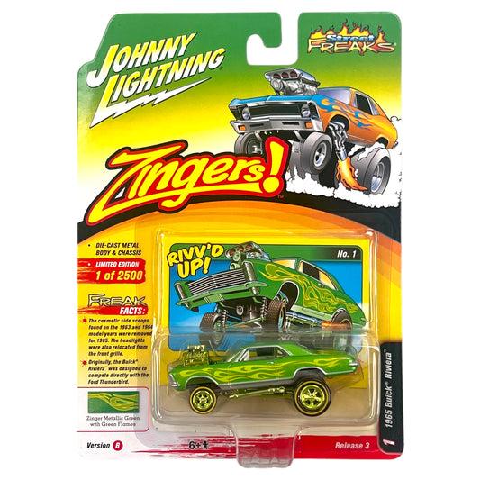 Johnny Lightning - Street Freaks - 1965 Buick Riviera (Zinger), green - 1:64