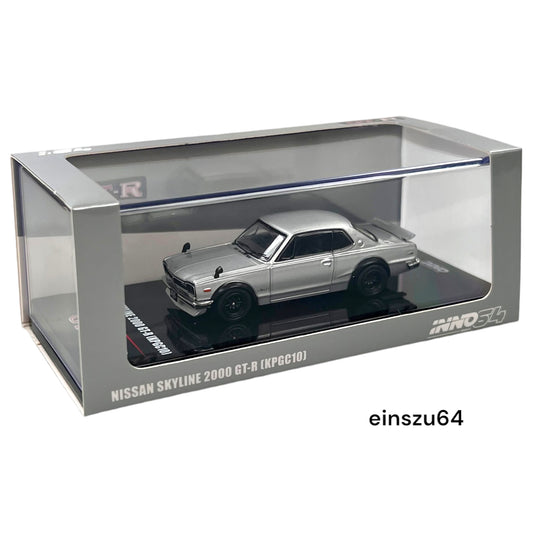 INNO64 - Nissan Skyline 2000 GT-R (KPGC110), silver - 1:64 - IN64-KPGC-110SIL -
