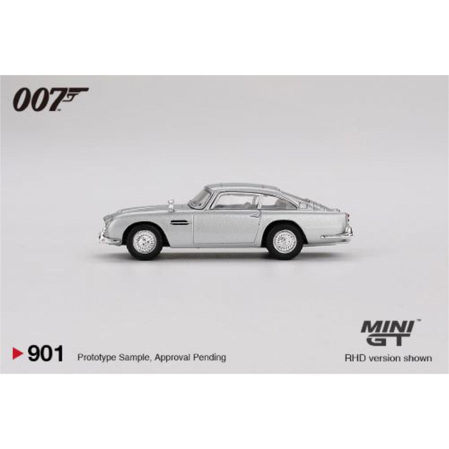 Mini GT - Pre-Order - ASTON MARTIN DB5 THUNDERBALL ENGLISH BLISTER PACKAGING - MGT901 (RHD) - 1:64