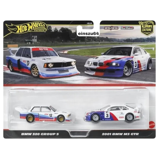 Hot Wheels 2025 - 2-Pack - BMW 320 Group 5 & 2001 BMW M3 GTR - JBK99