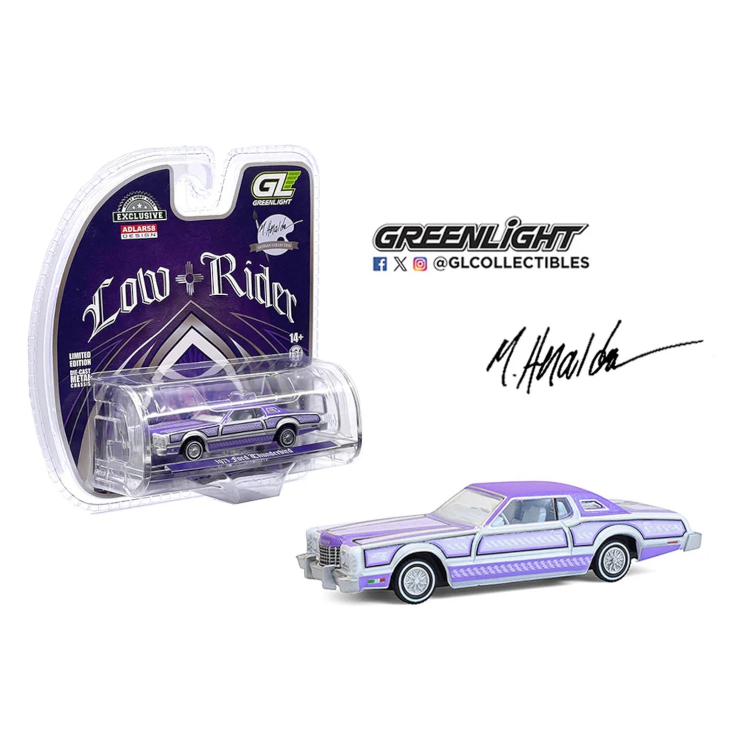 Greenlight - Pre-Order - Ford Thunderbird Lowrider – Michael Heralda Special Edition - 2020003