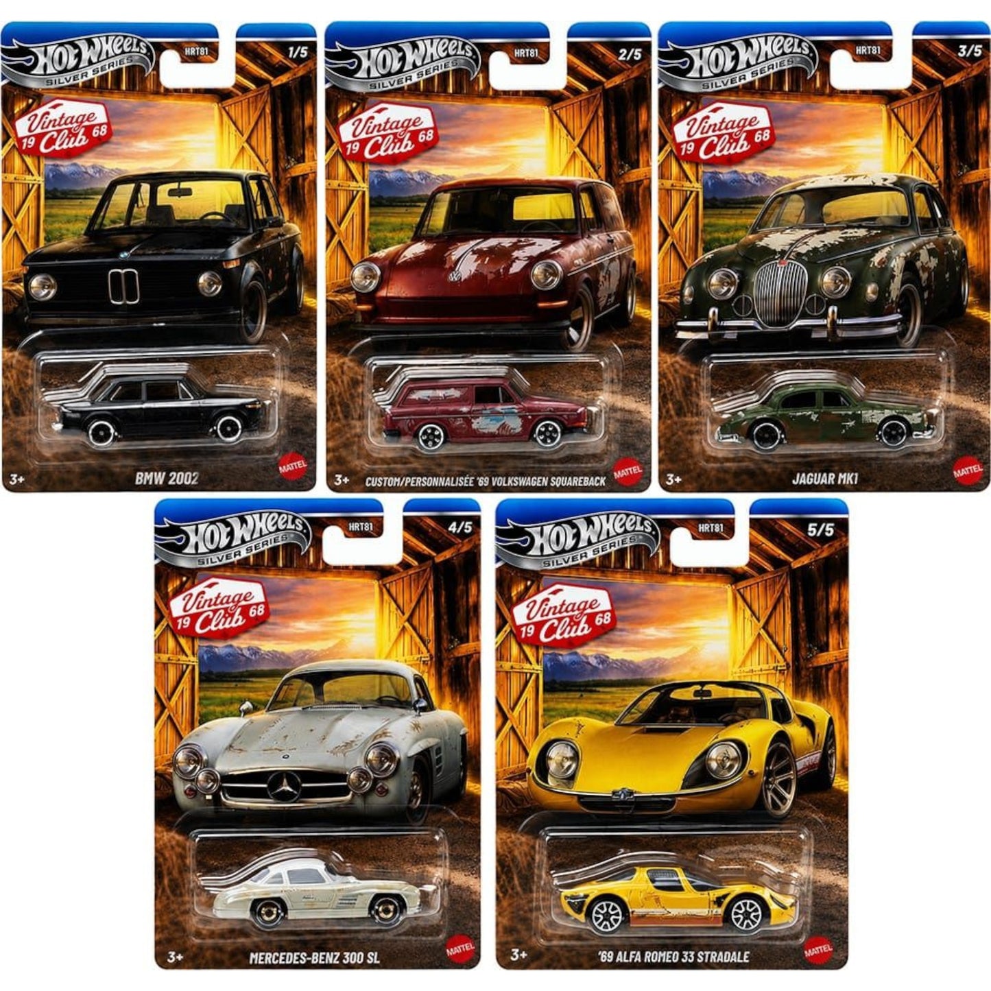 Hot Wheels 2027 - Hot Wheels Vintage Club Set - HRT81