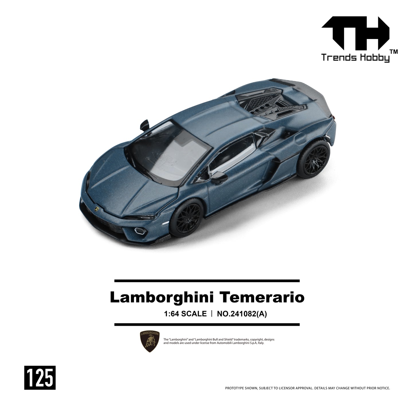 Trends Hobby - Pre-Order - Lamborghini Temerario, Grey - 241082-A