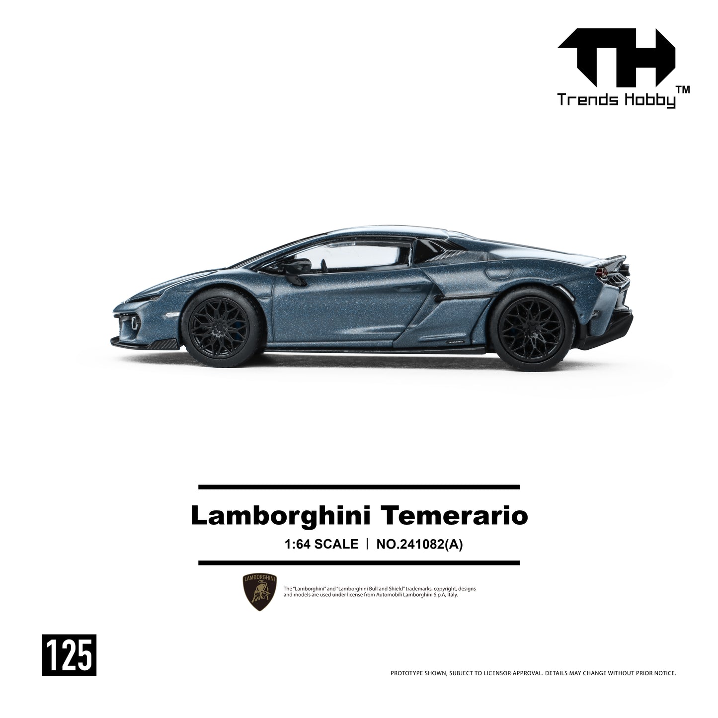 Trends Hobby - Pre-Order - Lamborghini Temerario, Grey - 241082-A